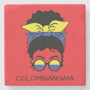 Porta-copo De Pedra CUTE COLOMBIANISIMA Colombiana Flag