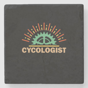 Porta-copo De Pedra Cycologist Art
