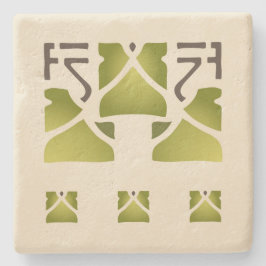 Porta-copo De Pedra Da "trio adoptivo folha " de Helen