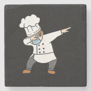 Porta-copo De Pedra Dabbing Pizza Chef Baker Pizzabaker Dab presente