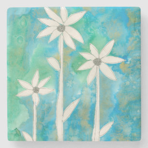 Porta-copo De Pedra Daisies I