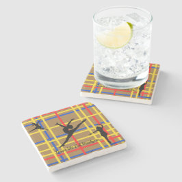 Porta-copo De Pedra Dança como Piet Mondrian Modern Art