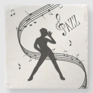 Porta-copo De Pedra Dança de Jazz Prata