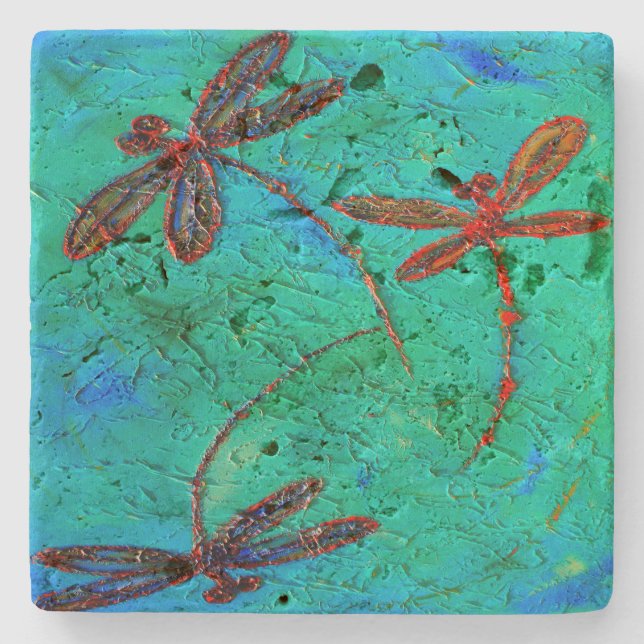 Porta-copo De Pedra Dança Dragonfly (Frente)