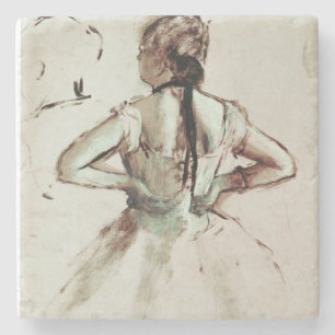 Porta-copo De Pedra Dançarino de Edgar Degas visto da parte traseir