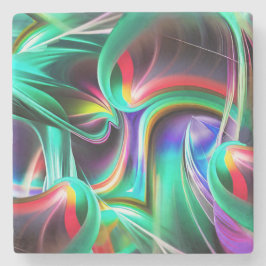 Porta-copo De Pedra Dancing Neon Lights