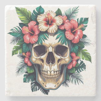 Porta-copo De Pedra Decadência Tropical: Bloom e Osso