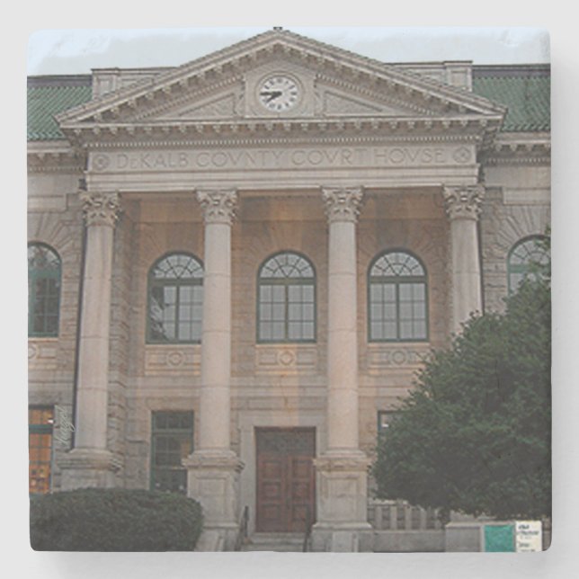 Porta-copo De Pedra Decatur Courthouse Decatur Ga Marble Stone Porta c (Frente)