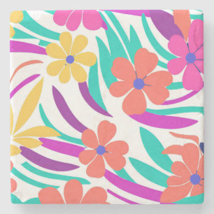 Porta-copo De Pedra Decor de Primavera para Nostálgico de Flores Selva