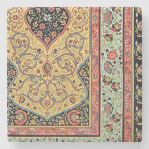 Porta-copo De Pedra Decoração persa, placa XXV 'do Orn policromo