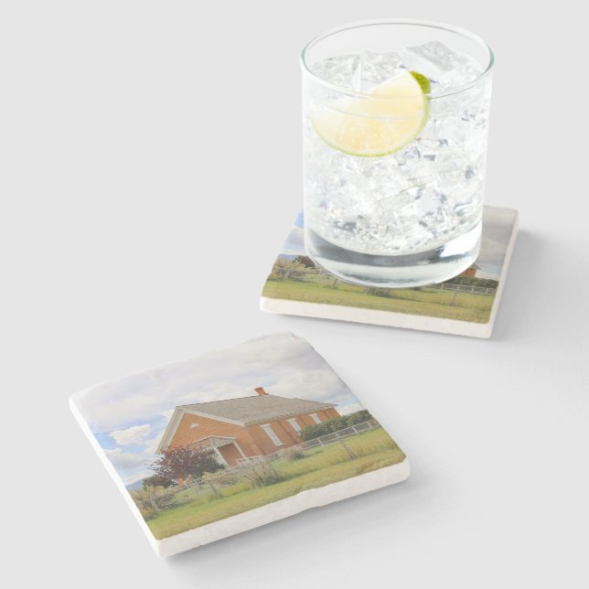 Porta-copo De Pedra Dedicated 1892  (Lateral)