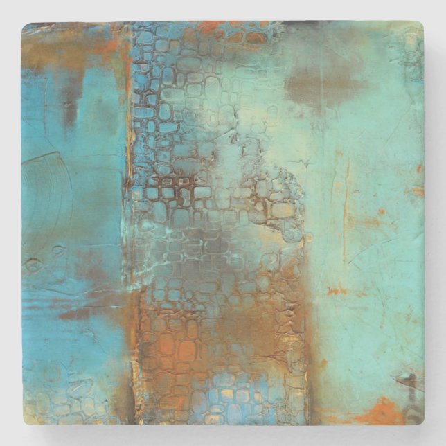 Porta-copo De Pedra Deja Blue (Frente)