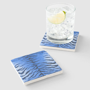 Porta-copo De Pedra Deserter Porta copos Impressão da Pedra Azul Tigre