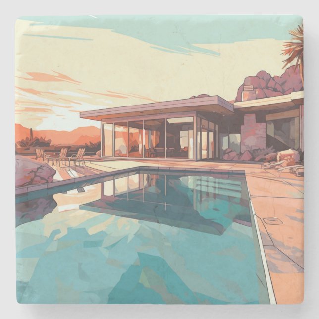 PORTA-COPO DE PEDRA DESERTO VIVENDO #3 (Frente)