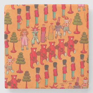 Porta-copo De Pedra Desfile de Brinquedos de Natal Antigos 1907 Revist