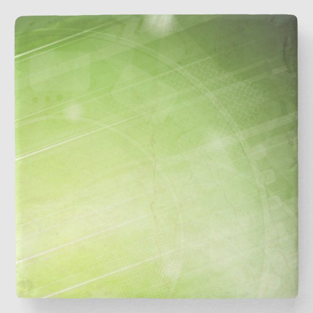 Porta-copo De Pedra Design da luz verde no estilo da olá!-tecnologia (Frente)