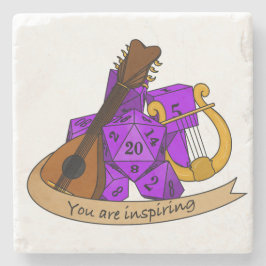 Porta-copo De Pedra Design de Bard Dice