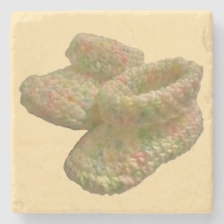 Porta-copo De Pedra Design de Calçado de Bebê Crochet