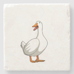Porta-copo De Pedra Design de Pato Fofo para Homens Amantes de Aves Aq