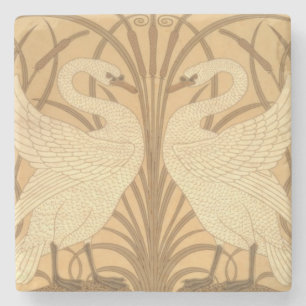 Porta-copo De Pedra Design do papel de parede da cisne