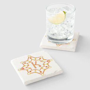 Porta-copo De Pedra Design Personalizado do século de Médio retrô