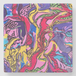 Porta-copo De Pedra design Portas copos impressas por "febre da selva"