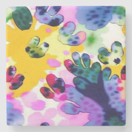 Porta-copo De Pedra Design vívido colorido