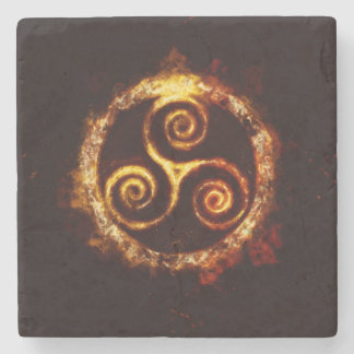 Porta-copo De Pedra Dessous-de-verre En Pierre Triskel