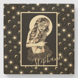 Porta-copo De Pedra Dia Celestial dos Design Mortos