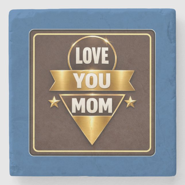 Porta-copo De Pedra dia das mães (Frente)