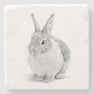 Porta-copo De Pedra Dia do Coelho