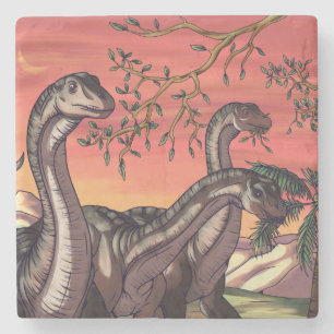 Porta-copo De Pedra Dinossauros em Dusk