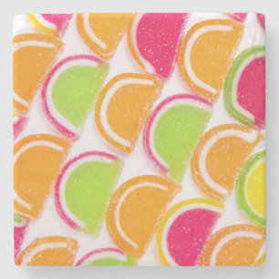 Porta-copo De Pedra Doces diferentes coloridos da geléia