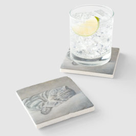 Porta-copo De Pedra Doces Sonhos de um Shorthair Britânico