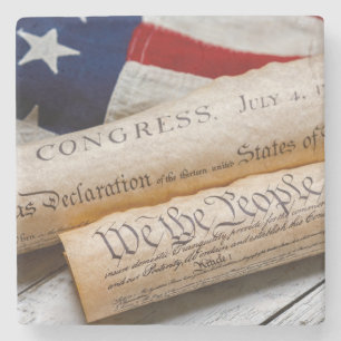 Porta-copo De Pedra Documentos fundadores dos EUA