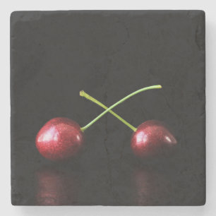 Porta-copo De Pedra Dois litoral de Cherries