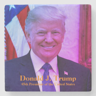 Porta-copo De Pedra Donald Trump, 45º presidente dos EUA MAGA