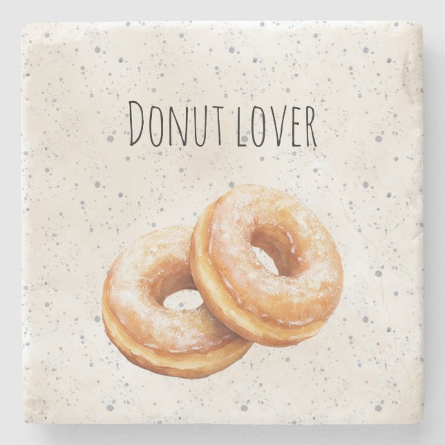 Porta-copo De Pedra Donuts Glaceados Doces Guloseimas (Frente)