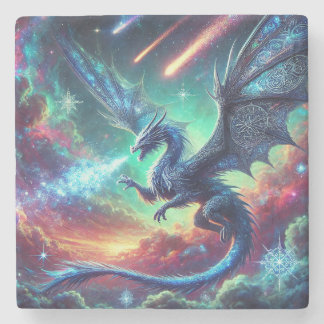 Porta-copo De Pedra Dragão Azul