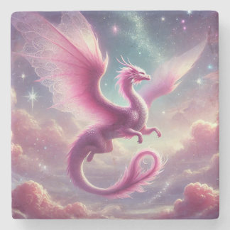 Porta-copo De Pedra Dragão Rosa