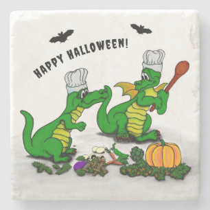 Porta-copo De Pedra Dragões - Feliz Halloween! Hoje eu cozinho
