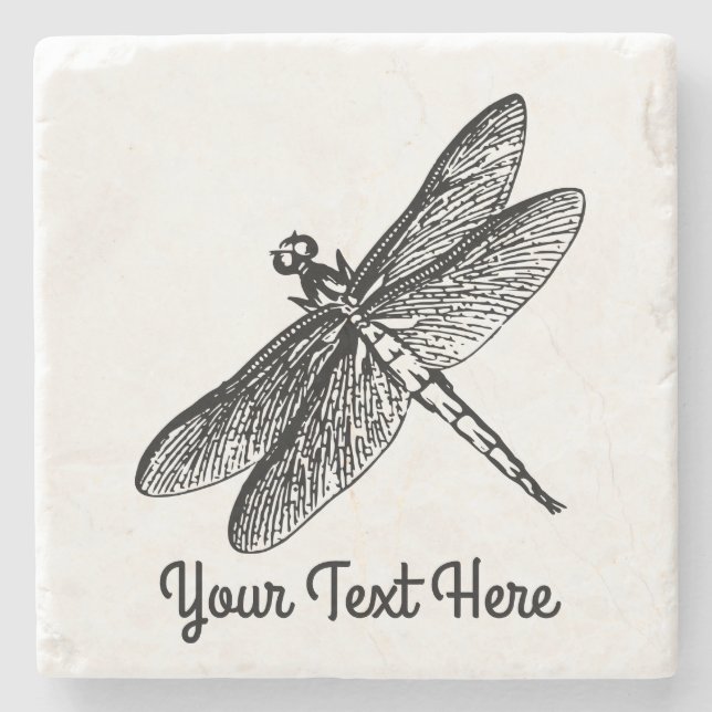 Porta-copo De Pedra Dragonfly (Frente)