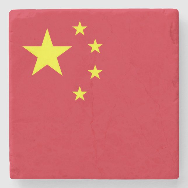 Porta-copo De Pedra Drapeau Chine (Frente)