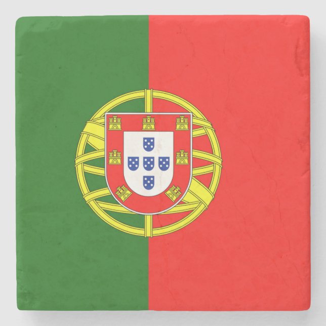 Porta-copo De Pedra Drapeau Portugal (Frente)