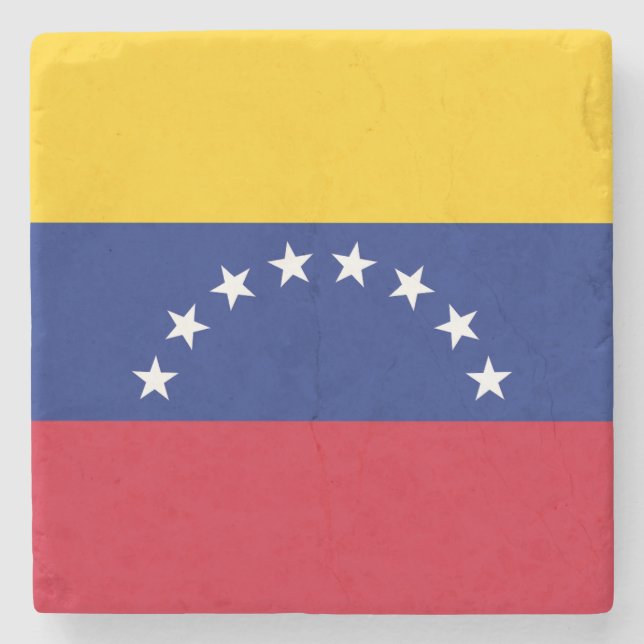 Porta-copo De Pedra Drapeau Venezuela (Frente)