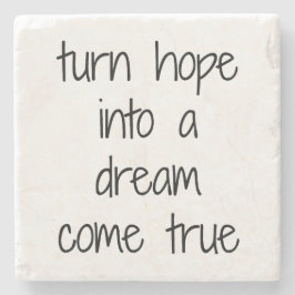 Porta-copo De Pedra Dream Vem a Verdadeira Porta copos Marble Stone