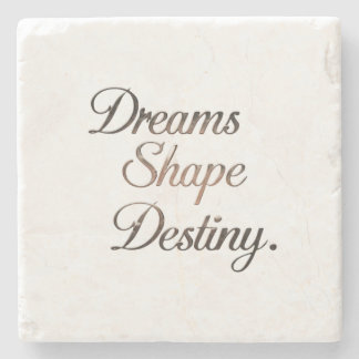 Porta-copo De Pedra Dreams Shape Destiny.