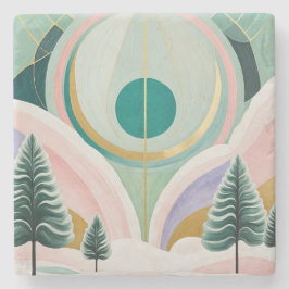 Porta-copo De Pedra Dreamscape Whimsical Winter