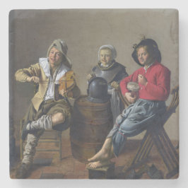 Porta-copo De Pedra Duas Meninas e uma Música de Fazer Rapariga (Músic