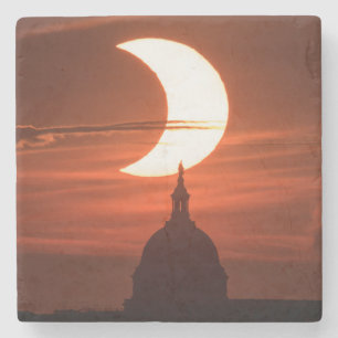 Porta-copo De Pedra Eclipse Solar 2021